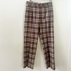 Reformation Franklin plaid pants 4 petite